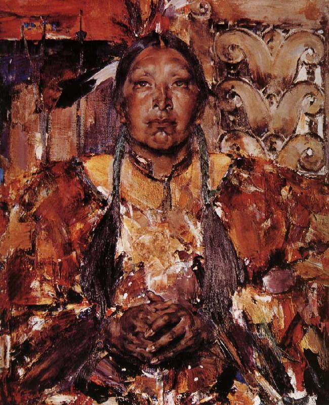 Nikolay Fechin Old Woman china oil painting image